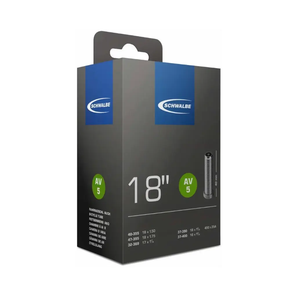 Chambre à air Schwalbe AV5 18" 32-47 Schrader
