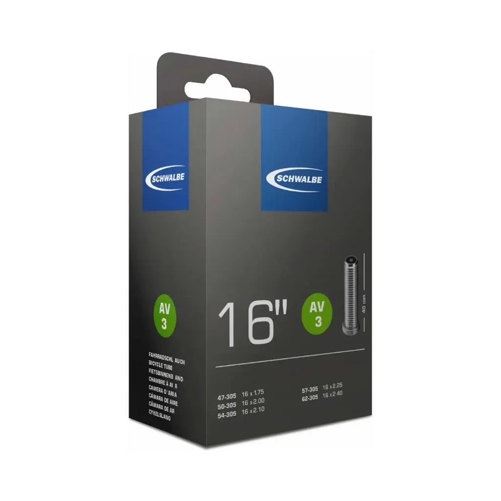 Chambre à air Schwalbe AV3 16" 47-62 Schrader