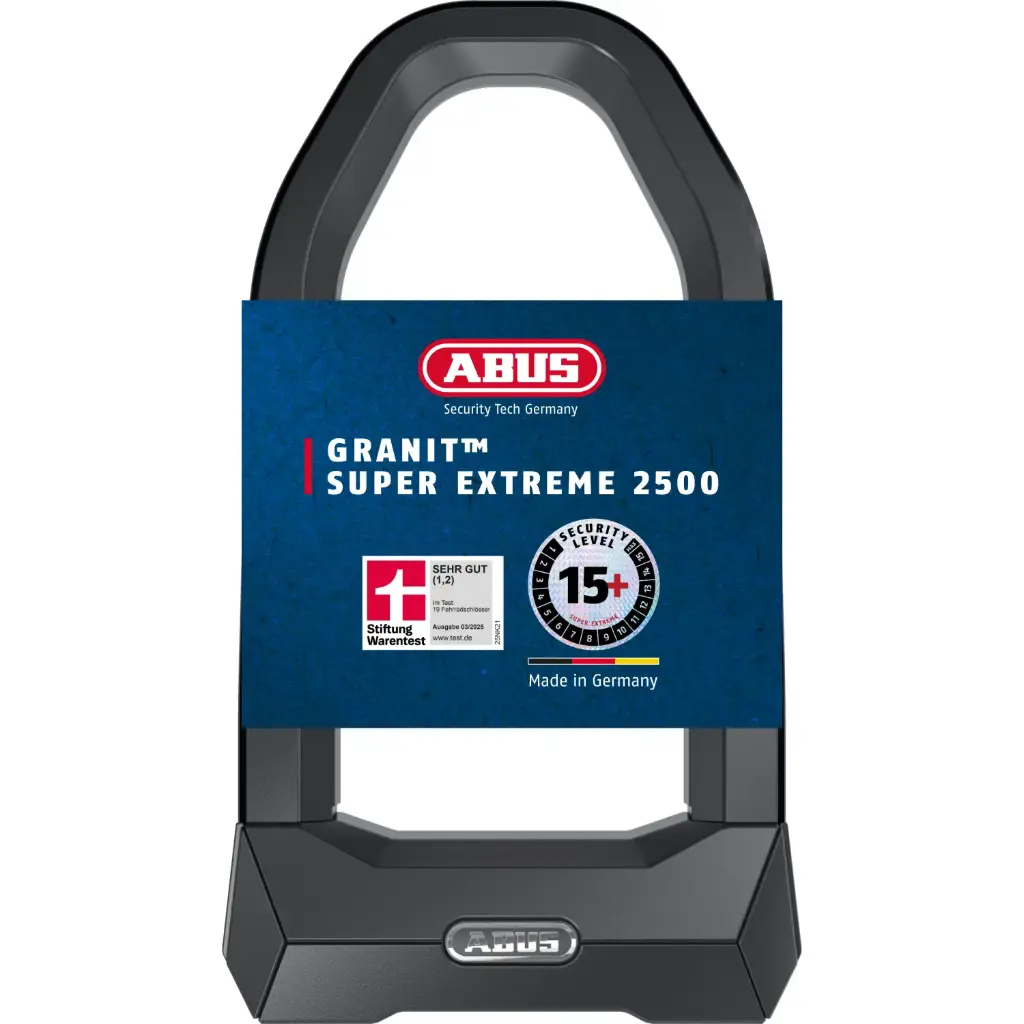 Antivol Abus Granit Super Extreme 2500/165HB230 OneKey + support 