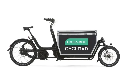 Location vélo cargo biporteur Urban Arrow Cargo L